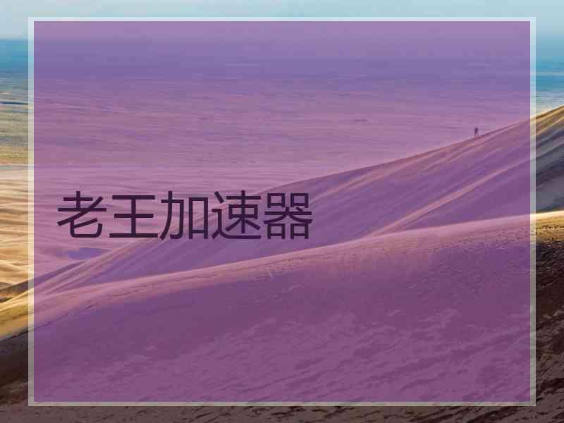 老王加速器